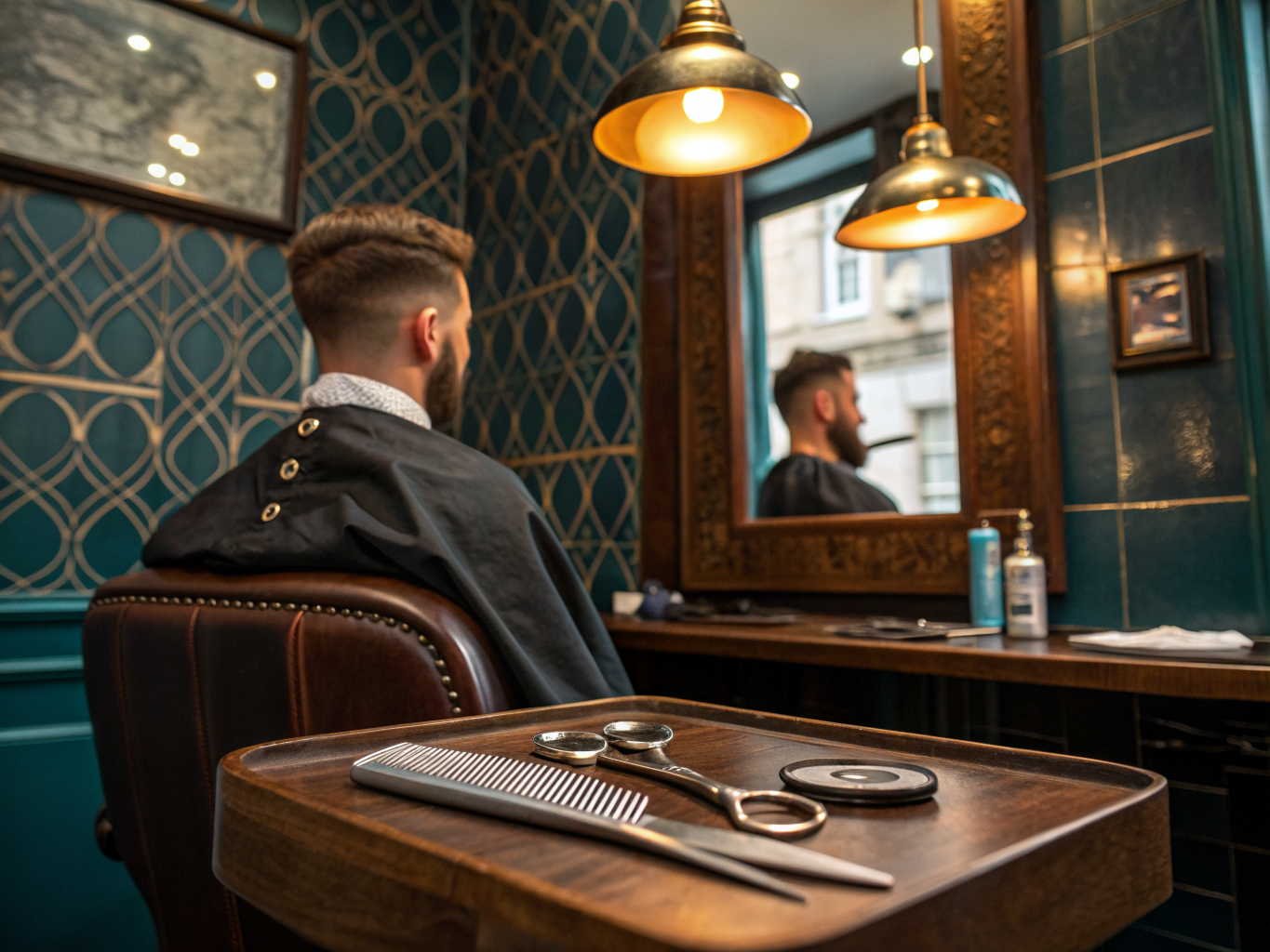 Klassieke pompadour styling met veel volume